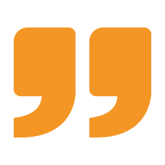 Double orange quotes graphic